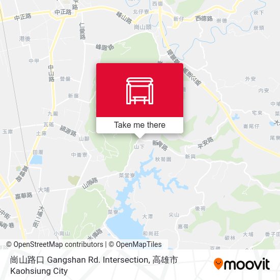 崗山路口 Gangshan Rd. Intersection map