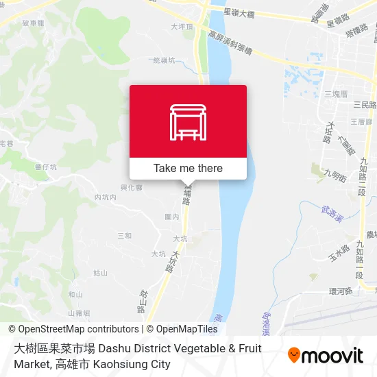 大樹區果菜市場 Dashu District Vegetable & Fruit Market地圖