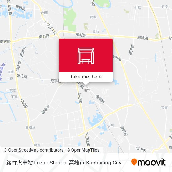 路竹火車站 Luzhu Station地圖