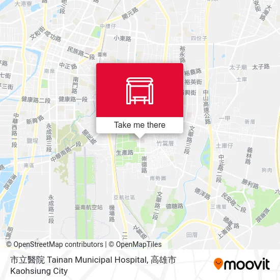 市立醫院 Tainan Municipal Hospital map