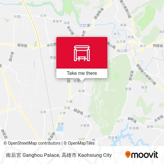崗后宮 Ganghou Palace map