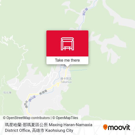瑪星哈蘭-那瑪夏區公所 Maxing Haran-Namaxia District Office map