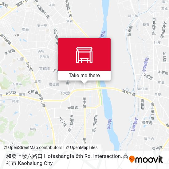 和發上發六路口 Hofashangfa 6th Rd. Intersection map