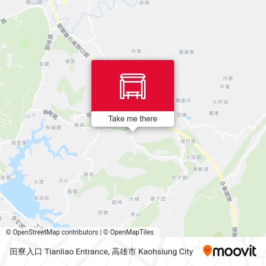 田寮入口 Tianliao Entrance map