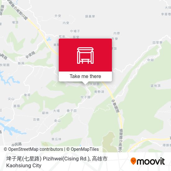 埤子尾(七星路) Pizihwei(Cising Rd.)地圖