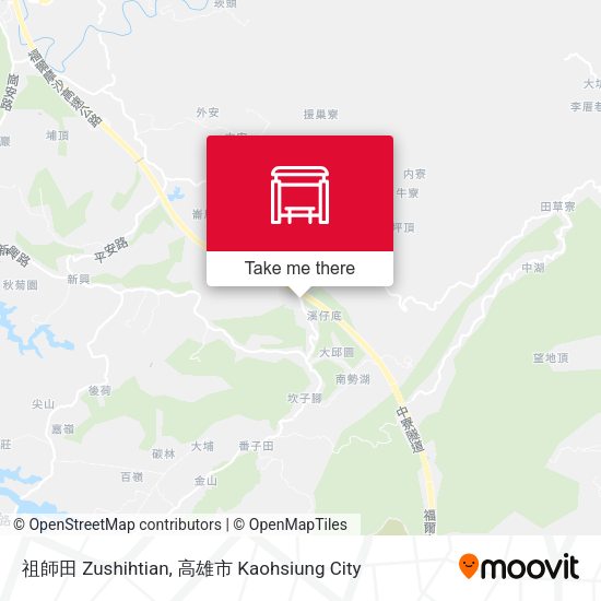 祖師田 Zushihtian map