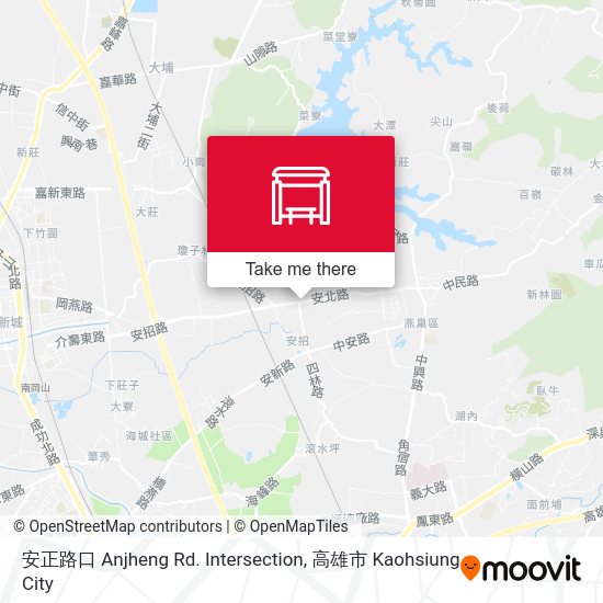 安正路口 Anjheng Rd. Intersection map