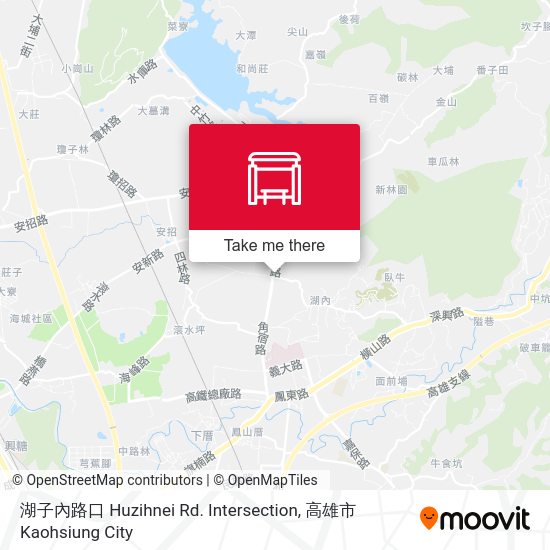 湖子內路口 Huzihnei Rd. Intersection map
