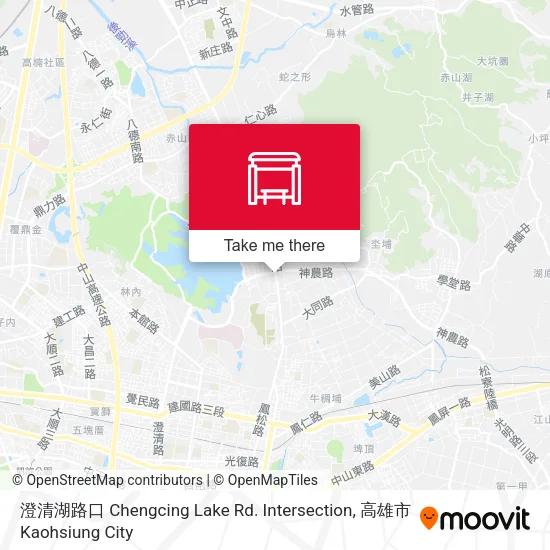 澄清湖路口 Chengcing Lake Rd. Intersection map