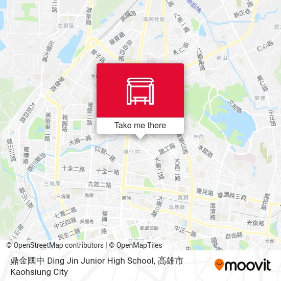 鼎金國中 Ding Jin Junior High School map