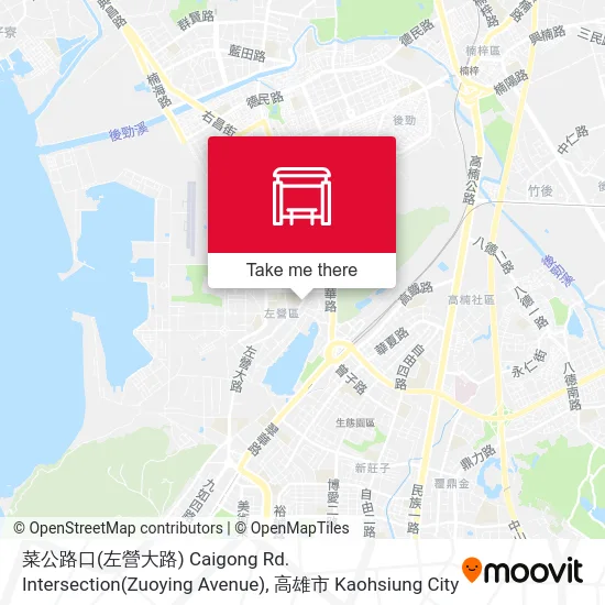 菜公路口(左營大路) Caigong Rd. Intersection(Zuoying Avenue) map