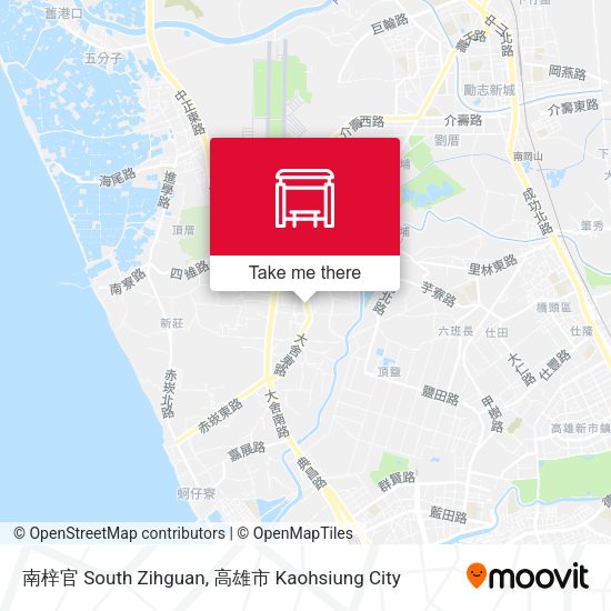 南梓官 South Zihguan map