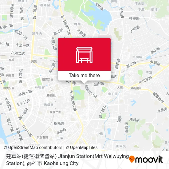 建軍站(捷運衛武營站) Jianjun Station(Mrt Weiwuying Station) map