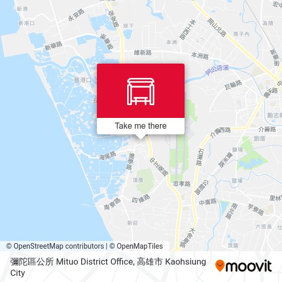 彌陀區公所 Mituo District Office map