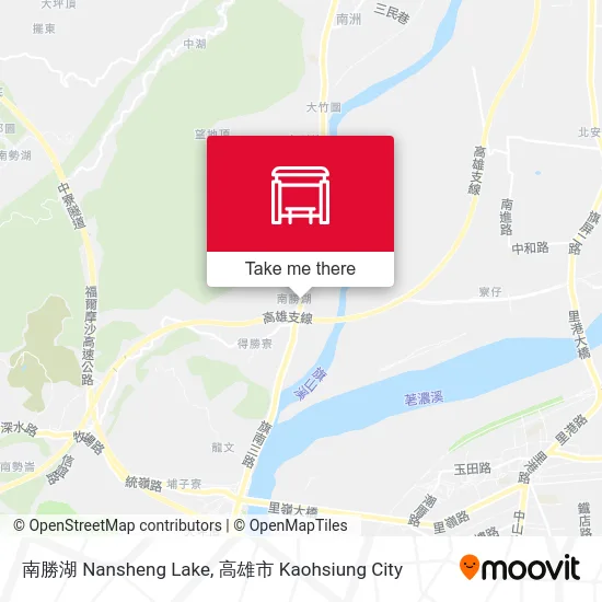 南勝湖 Nansheng Lake map