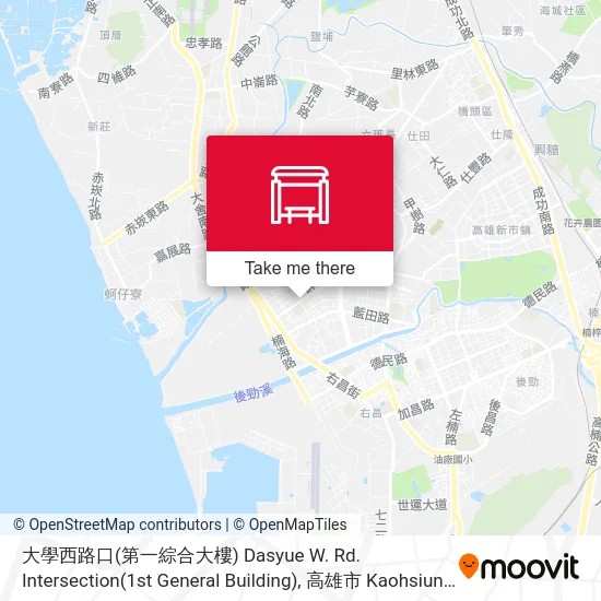 大學西路口(第一綜合大樓) Dasyue W. Rd. Intersection(1st General Building)地圖