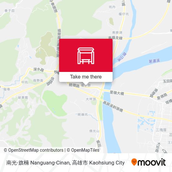 南光-旗楠 Nanguang-Cinan map