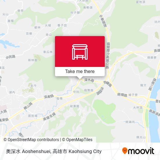 奧深水 Aoshenshuei地圖