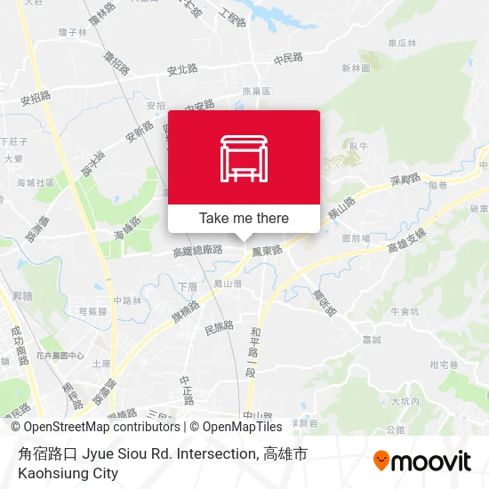 角宿路口 Jyue Siou Rd. Intersection map