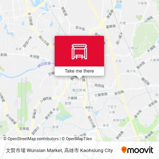 文賢市場 Wunsian Market map