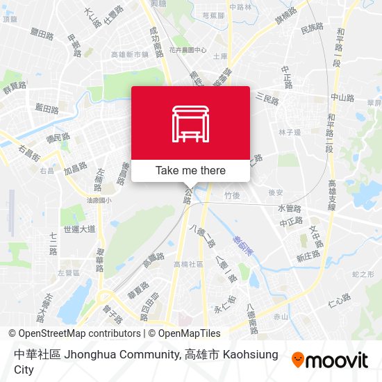 中華社區 Jhonghua Community map