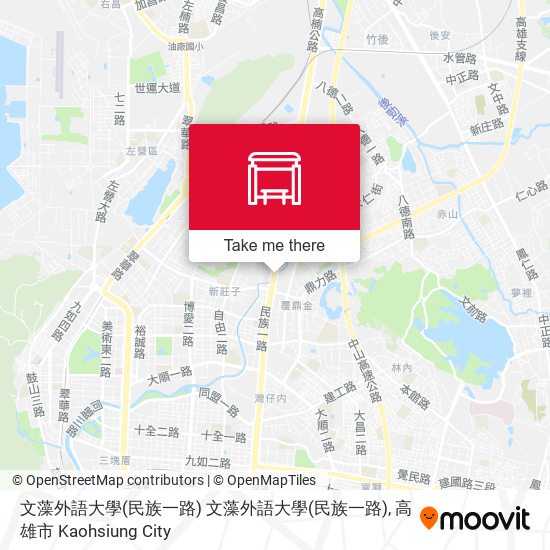 文藻外語大學(民族一路) 文藻外語大學(民族一路) map