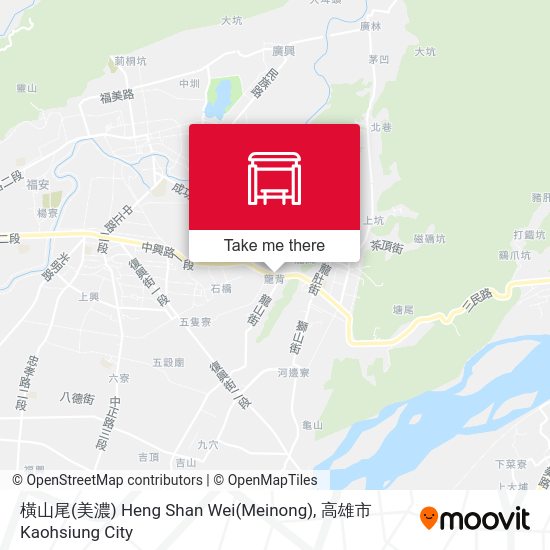 橫山尾(美濃) Heng Shan Wei(Meinong) map