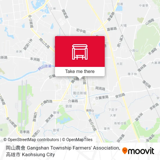 岡山農會 Gangshan Township Farmers' Association地圖