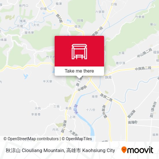 秋涼山 Ciouliang Mountain map