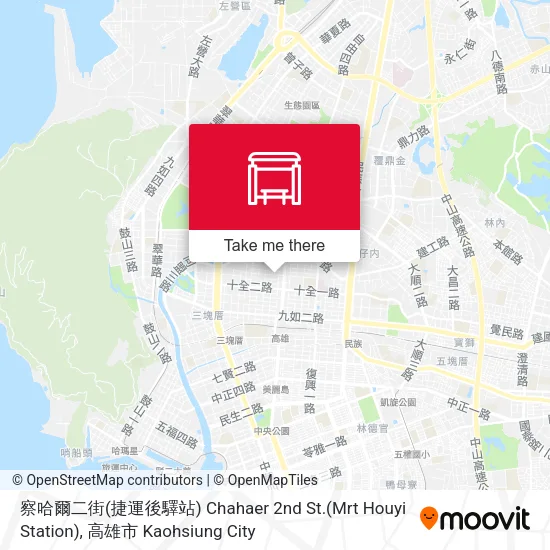 察哈爾二街(捷運後驛站) Chahaer 2nd St.(Mrt Houyi Station)地圖