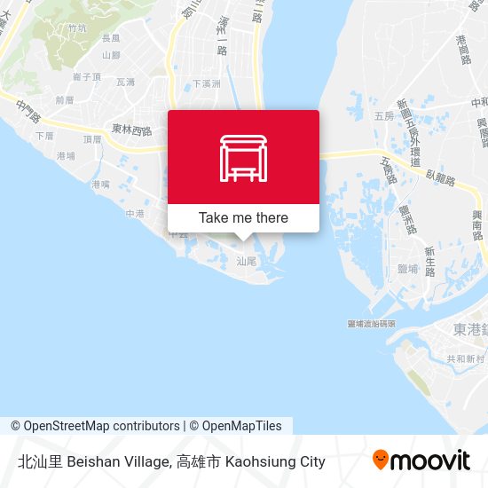 北汕里 Beishan Village map