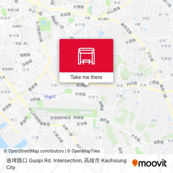 過埤路口 Guopi Rd. Intersection map