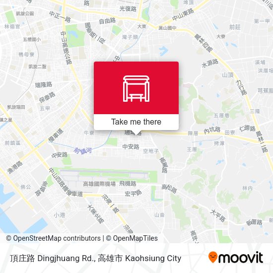 頂庄路 Dingjhuang Rd. map
