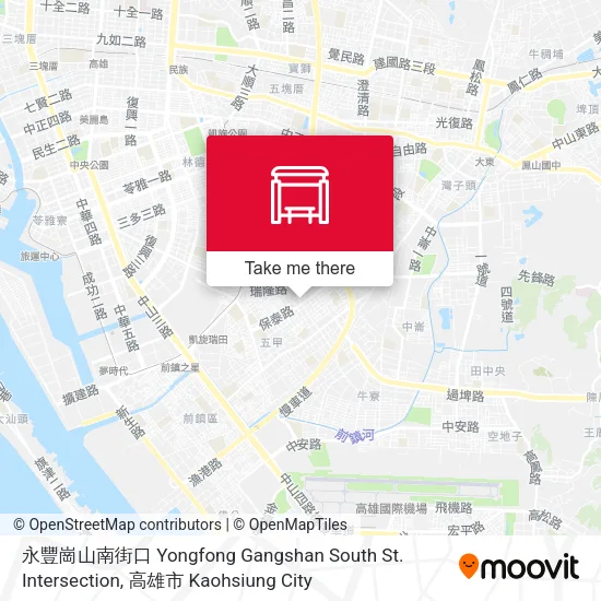 永豐崗山南街口 Yongfong Gangshan South St. Intersection map