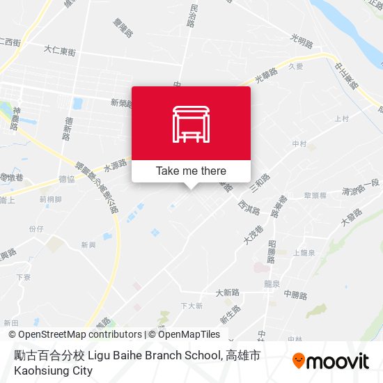 勵古百合分校 Ligu Baihe Branch School map