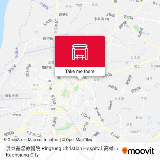 屏東基督教醫院 Pingtung Christian Hospital map