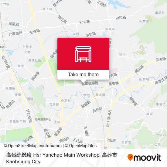 高鐵總機廠 Hsr Yanchao Main Workshop地圖