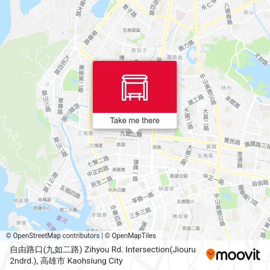 自由路口(九如二路) Zihyou Rd. Intersection(Jiouru 2ndrd.) map