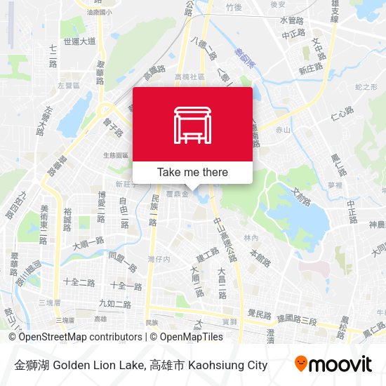 金獅湖 Golden Lion Lake map