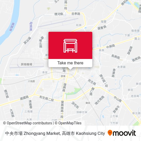 中央市場 Zhongyang Market map