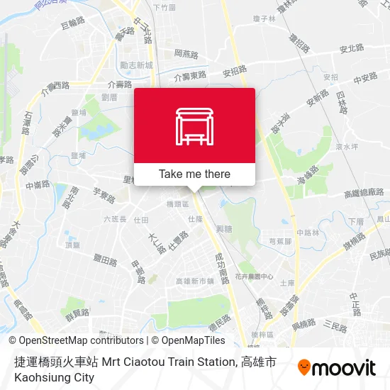 捷運橋頭火車站 Mrt Ciaotou Train Station地圖