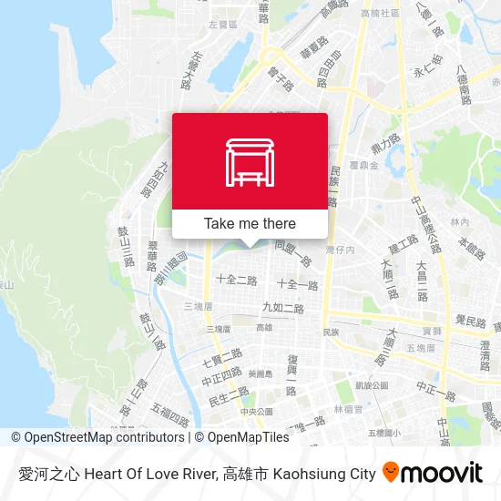 愛河之心 Heart Of Love River map