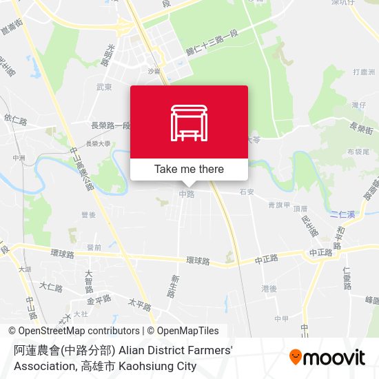 阿蓮農會(中路分部) Alian District Farmers' Association map