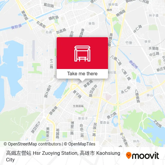 高鐵左營站 Hsr Zuoying Station map