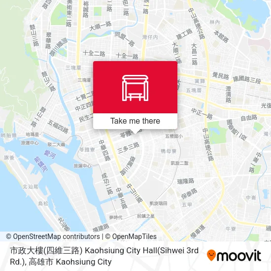 市政大樓(四維三路) Kaohsiung City Hall(Sihwei 3rd Rd.)地圖