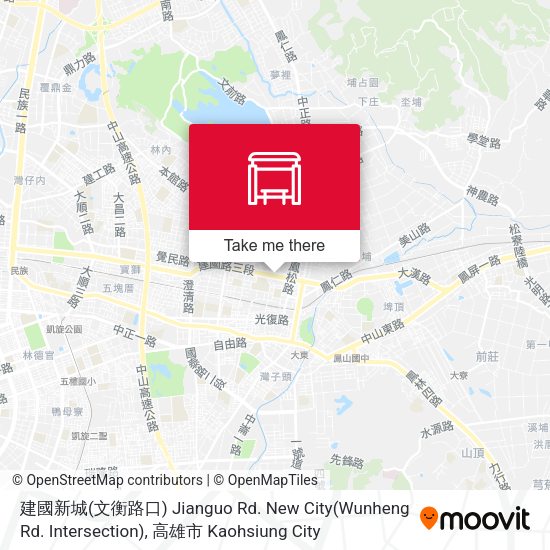 建國新城(文衡路口) Jianguo Rd. New City(Wunheng Rd. Intersection) map