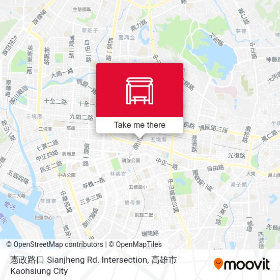 憲政路口 Sianjheng Rd. Intersection地圖