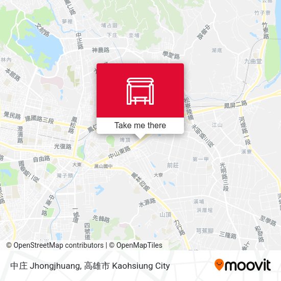 中庄 Jhongjhuang map