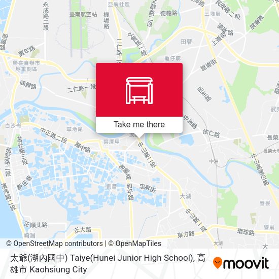 太爺(湖內國中) Taiye(Hunei Junior High School) map