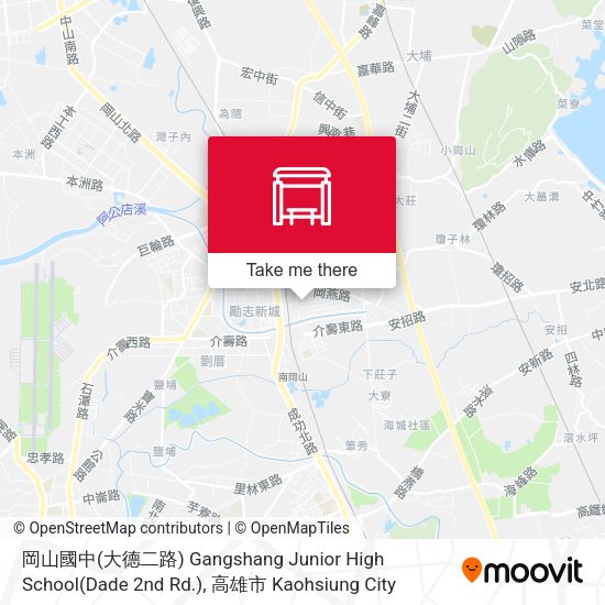岡山國中(大德二路) Gangshang Junior High School(Dade 2nd Rd.)地圖